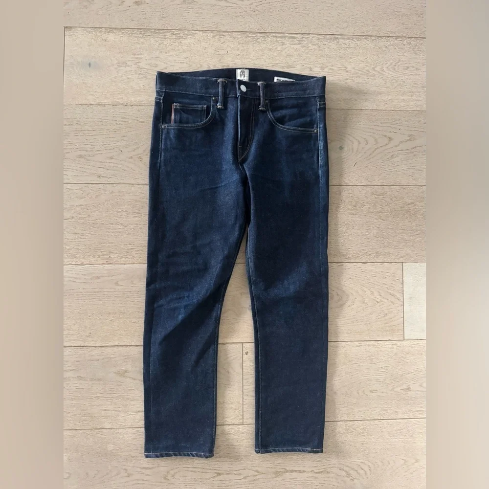 Hiroshi Kato Men’s Jeans size 29 ( 32x 26) Scissors slim tapered raw indigo
